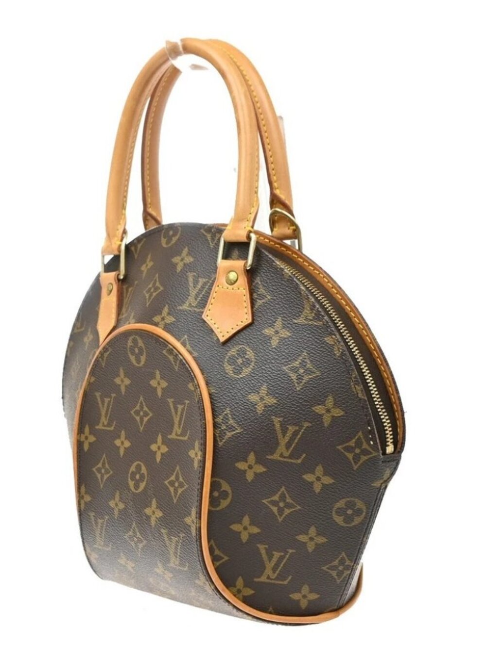 LOUIS VUITTON LV Logo Ellipse PM Hand Bag Monogram Leather Brown M51127 - Picture 3 of 16